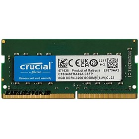 تصویر رم لپ تاپ 8 گیگ Crucial DDR4-3200 MHZ 1.2V 