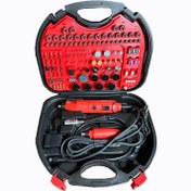 تصویر فرز انگشتی ادون مدل ED-JIS-6095 با ۱۳۲ عدد لوازم و دو موتور 