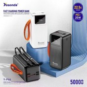 تصویر پاوربانک یوسوندا مدل YP44 ظرفیت 50000 میلی‌آمپر ساعت Yosonda YP44 50000mAh Power Bank