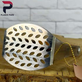 تصویر پوره کن استیل دسته کوتاه چوبی بدیس 