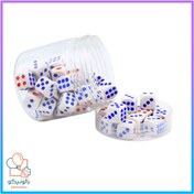 تصویر تاس ۱۵ میل چینی (قوطی ۵۰ عددی) 