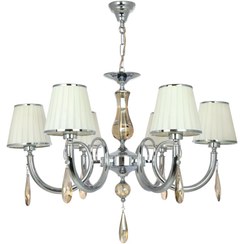 تصویر لوستر پذیرایی ویولت کروم استیل کد:14311 