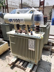 تصویر ترانسفورماتور ۱۰۰ کیلو ولت آمپر روغنی کم تلفات ایران ترانسفو 