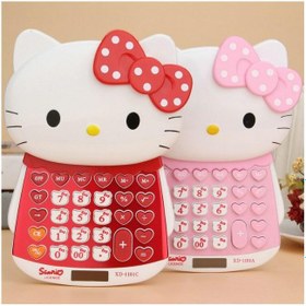 تصویر ماشین حساب فانتزی طرح هلوکیتی Hello Kitty XD-1101 Calculator ا Hello Kitty XD-1101 Diamond Calculator Hello Kitty XD-1101 Diamond Calculator
