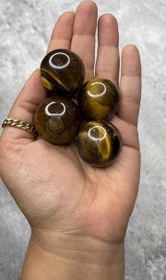 تصویر گوی سنگ طبیعی چشم ببر 