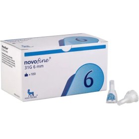 تصویر سرسوزن انسولین نوافاین سایز 6 ا novofine insuline novofine insuline