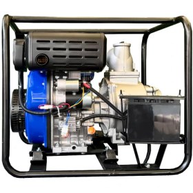 تصویر موتور پمپ هیوندای مدل HW457-DP ظرفیت ۴ اینچ دیزلی استارتی 