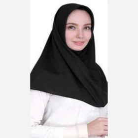 تصویر مقنعه ساده - مشکی 