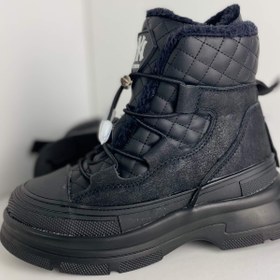 تصویر بوت بچگانه خزدار مدل NY (زمستانی ضدآب) 3278 - خاکستری / 36 