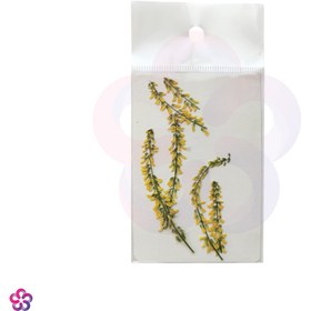 تصویر گل خشک زرد خوشه ای 