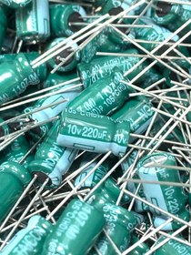 تصویر خازن الکترولیت 220uF - 16V Electrolytic capacitor 220uF - 16V