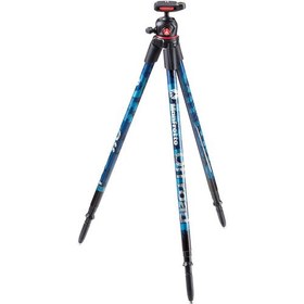 تصویر سه پایه مانفروتو Manfrotto Off road Aluminum Tripod with Ball Head (Blue):MKOFFROADB 