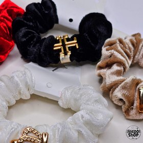 تصویر کش مو مخمل سگک دار 