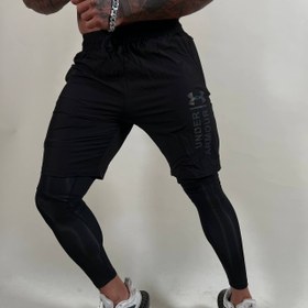 تصویر شلوارک لگدار اسپرت آندرآرمور میکروآیس کد 2457 