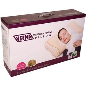 تصویر بالش طبی مموری فوم مدل Hard ورنا Verna Verna Memory Foam Pillow-Hard