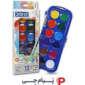 تصویر آبرنگ 12 رنگ DOMS 