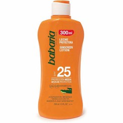 تصویر لوسیون برنز کننده SPF 25 باباریا babaria حاوی عصاره آلوورا حجم 300 میل Babaria LOTION Protector Solar Aloe SPF 25 300 ML