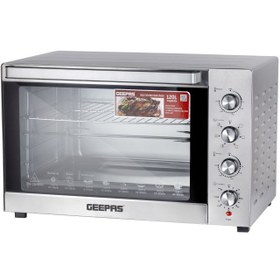 تصویر توستر و فر 120 لیتر جیپاس مدل34057 GEEPAS Multy-Function، Rotisserie و اجاق گاز، GO34057 | اجاق 120 لیتر با لامپ داخلی | کنترل دما قابل تنظیم | تایمر 120 دقیقه | بدنه استیل ضد زنگ 