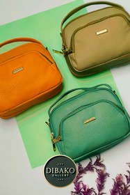 تصویر کیف سه زیپ - سبز سیج 