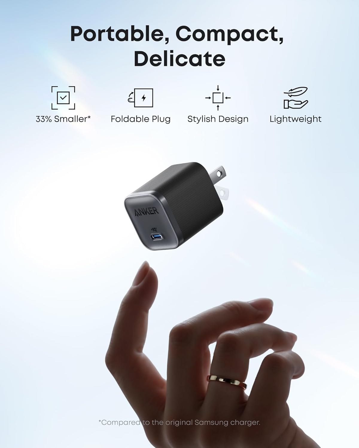 شارژر دیواری انکر مدل A2692 توان ۴۵ وات USB-C