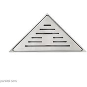 تصویر کفشور استیل جاستایم مثلثی C0305-28-79 S1 justime-floor-drain-Triangle-code-c0305-28-79s1-steel