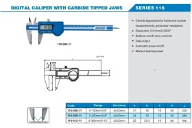 تصویر کولیس دیجیتال آکاد مدل 11-006-116 گستره 150 میلیمتری 