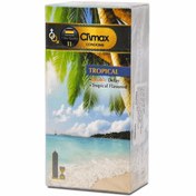 تصویر کاندوم فوق تاخیری استوایی کلایمکس مدل Tropical بسته ۱۲ عددی 