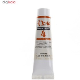 تصویر رنگ اکریلیک وستا مدل Cadmium Orange Hue 4 حجم 37 میلی لیتر 