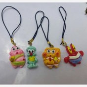 تصویر آویز موبایل طرح باب اسفنجی و پاتریک و اختاپوس و آقای خرچنگ (قیمت برای یک عدد) 