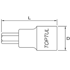 تصویر آلن بکسی 12MM درایو1/2 اینچ تاپ تول TOPTUL کد BCDA1612 