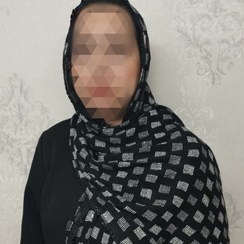 تصویر شال پاییزه سفید مشکی 