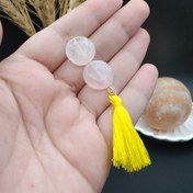 تصویر جفت سکه عشق سنگ رزکوارتز اصل معدنی کد 9331 