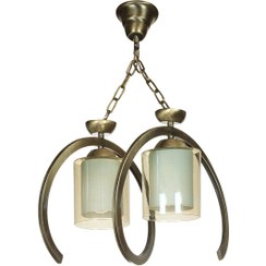 تصویر چراغ آویز چشمه نور کد H2652/2 ظرفیت ۲ شعله 