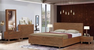 تصویر تخت خواب دو نفره مدل کرکره ای کد 346 