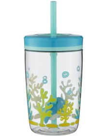 تصویر Contigo Floating Straw Shark 420 ml 14 Oz- 1000-0772-بطری آب کودکان 