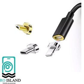 تصویر کابل شارژ 3 در 1 مگنتی مک دودو مدل CA-5500 به طول 1.5 متر Magnetic data cable