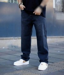 تصویر شلوار بگ مردانه ذغالی پارچه پنبه سنگشور سایز ۳۲ 