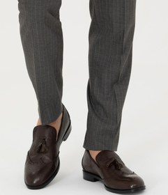 تصویر کفش مردانه قهوه ای پیرکاردین 