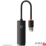 تصویر تبدیل LAN به USB باسئوس مدل WKQX000002 Adapter Baseus WKQX000002