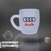 تصویر لیوان تبلیغاتی شیشه ای مات کد 98 - ب 