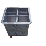 تصویر جاسیخی استیل چرخ دار 