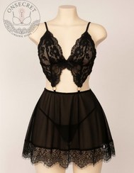 تصویر لباس خواب زنانه فانتزی مدل M718 بالاتنه پروانه ای 