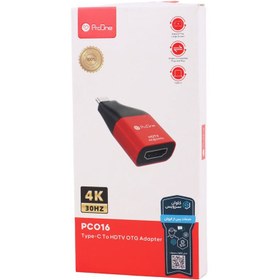 تصویر تبدیل HDMI به USB-C پرووان مدل PCO16 Adapter Proone PCO16 HDTV OTG to Type-c