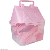 تصویر ست پیک نیک 65 پارچه کاوه پلاست مدل کلبه 