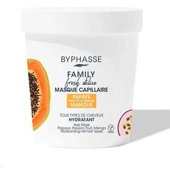 تصویر ماسک مو خانواده بایفاس با عصاره میوه‌های استوایی مناسب انواع مو Byphasse Family Fresh Delice Hair Mask All Hair Types 250ml