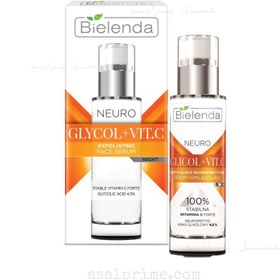 تصویر بی یلندا سرم ویتامین سی و گلیکول – Bielenda Neuro Glycol + Vit.C Serum Night 