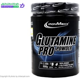 تصویر پودر گلوتامین پرو آیرون مکس ۵۰۰ گرم IRONMAXX GLUTAMINE PRO 500g