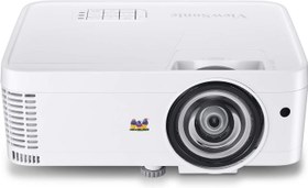 تصویر پروژکتور پرتاب کوتاه کوتاه ViewSonic PS501W 3400 Lumens WXGA HDMI برای خانه و محل کار 
