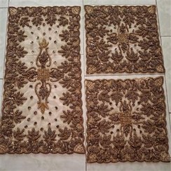 تصویر رومیزی هندی سنگدوزی 3 تکه 