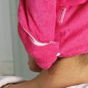 تصویر حوله سر جادویی رازکوک سایز یک - سرخابی Hair towel